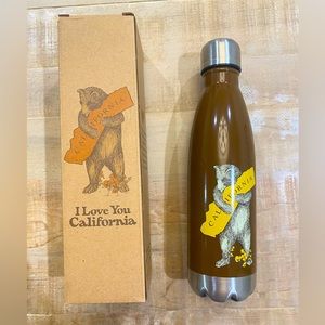 SF Mercantile I Love You California stainless steel bear hug water bottle